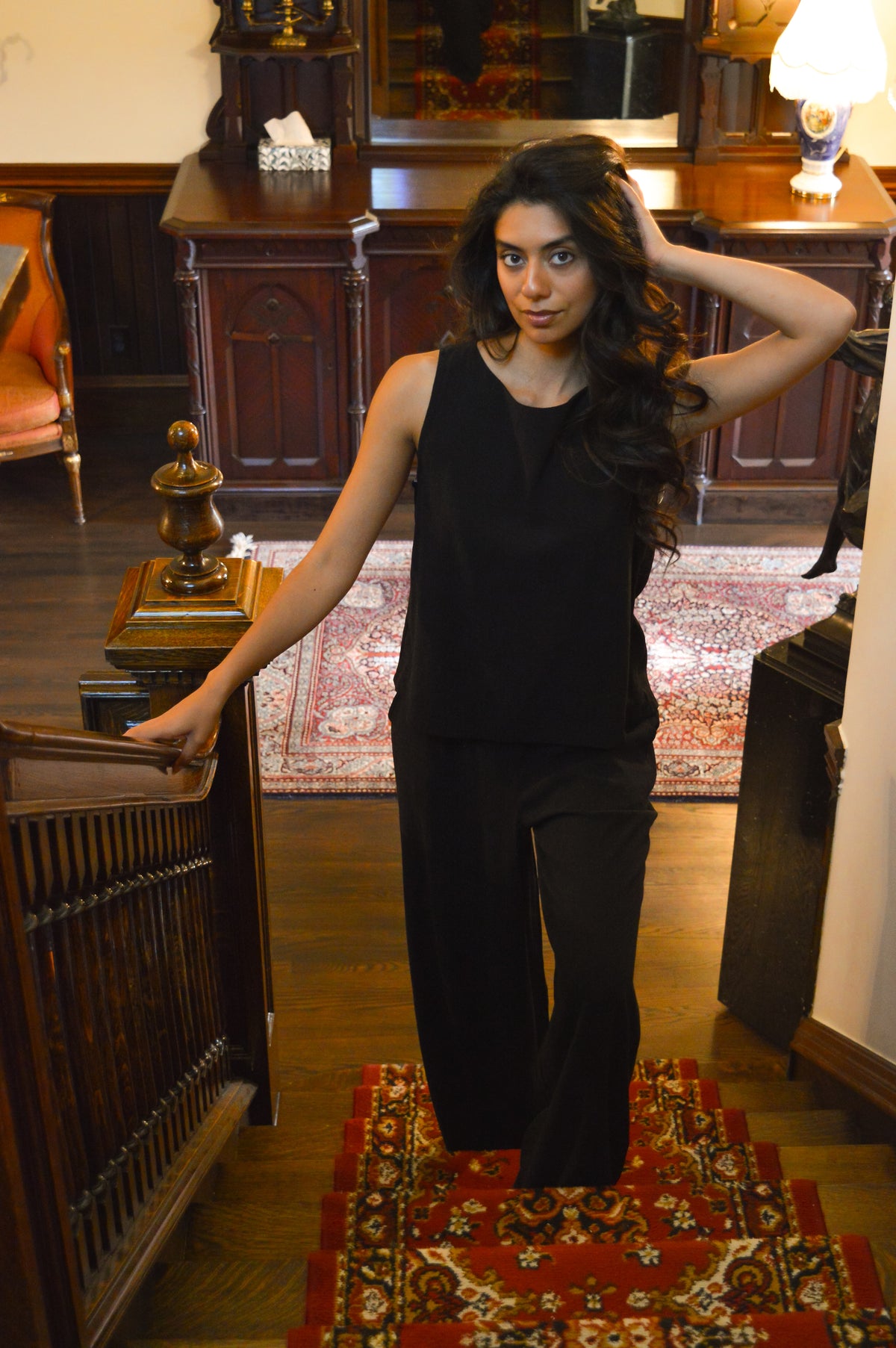 Solina - Camisole noire réversible