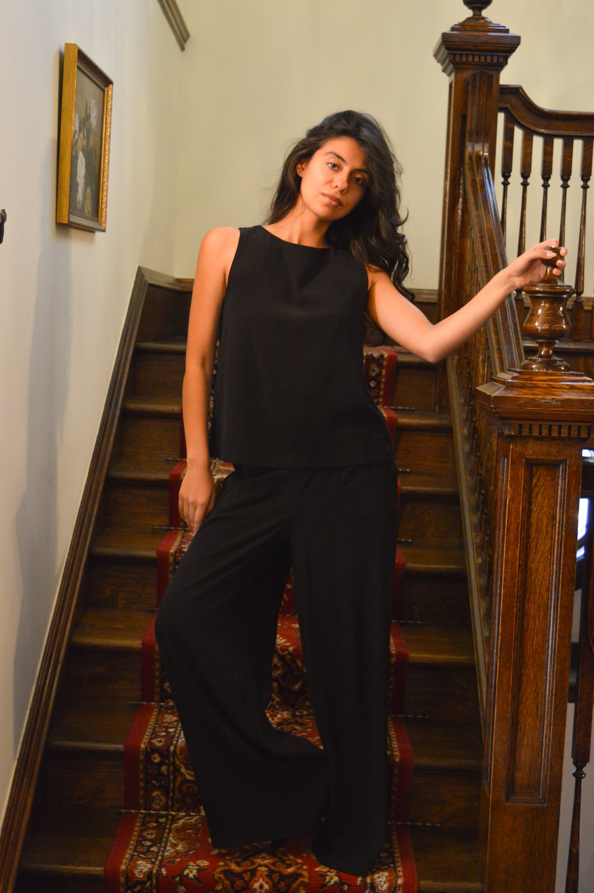 Solina - Camisole noire réversible