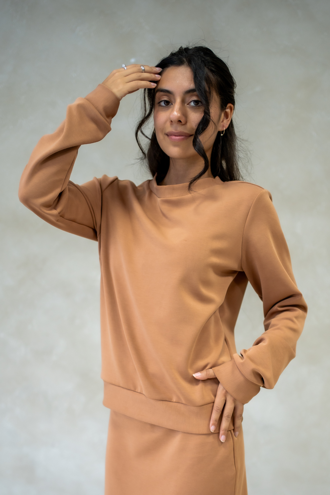 Orhéa - Rust round-neck sweater