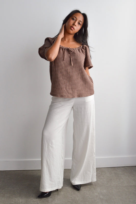 Lenara - Pantalon ivoire